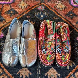 Embroidered & Tabi Shoes 7.5